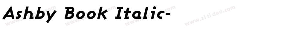 Ashby Book Italic字体转换